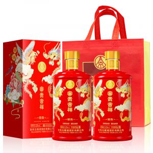 五粮液富贵吉祥-精致浓香型白酒52度500ml*2瓶