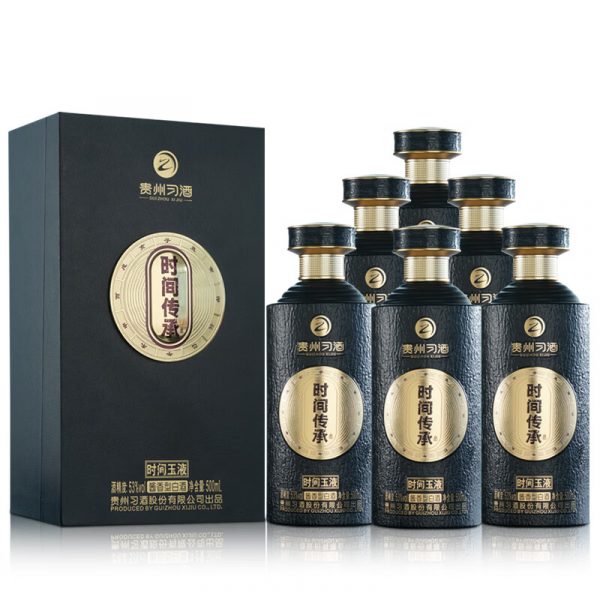习酒时间传承时间玉液 酱香型白酒53度500ml*6瓶整箱