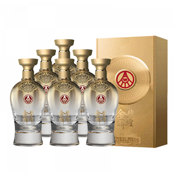 五粮液 金碧辉煌臻品系列 鎏金版 52度500ml*6瓶