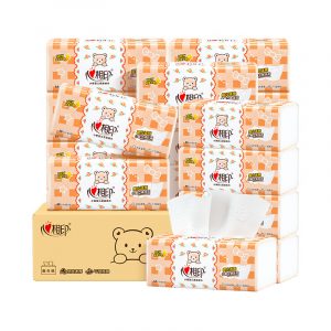 DT13090（箱装）心相印婴儿90抽20包装三层立体压花塑装面巾纸（M码）