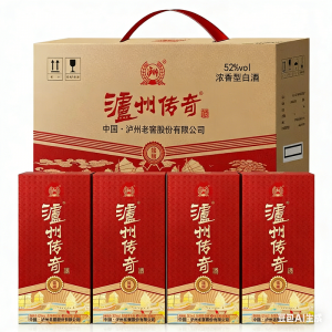 泸州老窖泸州传奇锦藏浓香型白酒500ml*4瓶