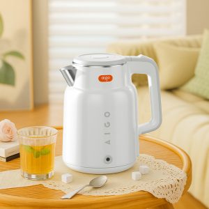 aigo爱国者304不锈钢双层防烫智能防干烧 1.7L电热水壶ADSH-17M01